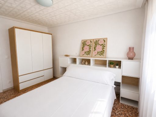 Habitación familiar con cama de 135 x 190cm
